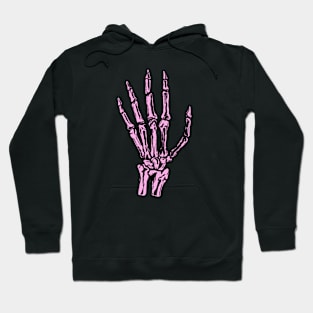 Pink Skeleton Hand Hoodie